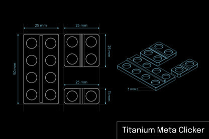 Clicker X4 Titanium Fidget