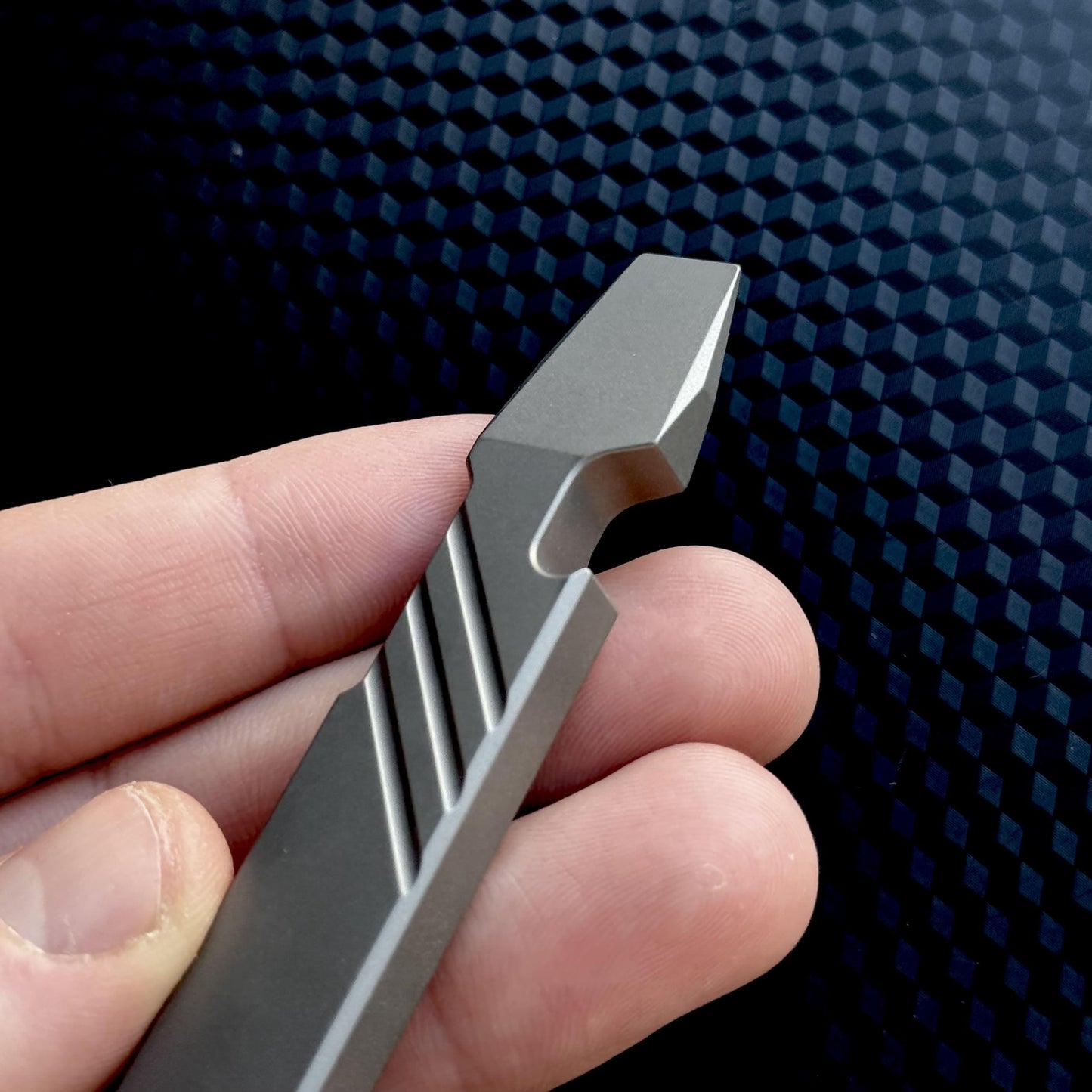 Titanium PryBar with Hex Bit Slot, Pocket Tool, EDC Titanium, Titanium Crowbar,Multi tool Prybar, Pocket Gear, EDC Pocket