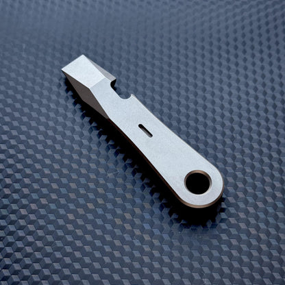 Titanium PryBar, Pocket Tool, EDC Titanium, Titanium Crowbar,Multi tool Prybar, Pocket Gear, EDC Pocket, Keychain Pry bar Paracord