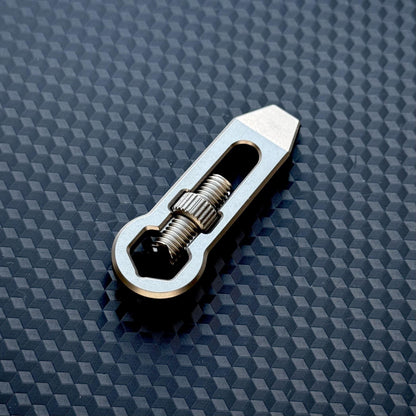 PryBar Adjustable Wrench Titanium Mini , Pocket Tool, EDC Titanium, bottle opener, Crowbar,Multi tool, Pocket Gear, keychain