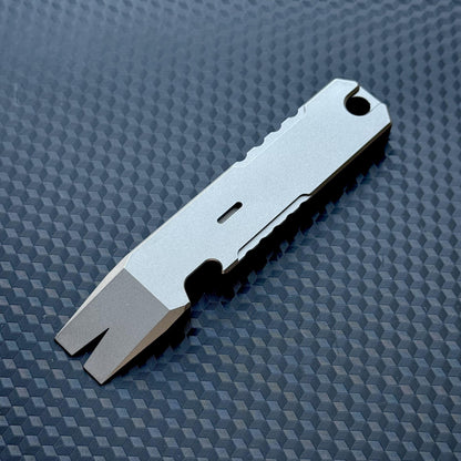Titanium PryBar Pocket Tool, EDC Titanium, Titanium Crowbar,Multi tool Prybar, Pocket Gear, EDC Pocket
