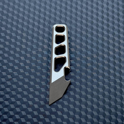 PryBar Bottle Opener Titanium Mini Pocket Tool, EDC Titanium, Box Cutter, Crowbar,Multi tool, Pocket Gear, Keychain