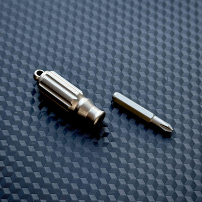 Titanium Mini Screwdriver Pocket Tool, EDC Titanium, Multi tool, Pocket Gear, Keychain, Fidget