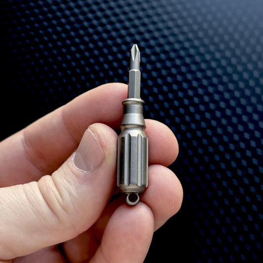 Titanium Mini Screwdriver Pocket Tool, EDC Titanium, Multi tool, Pocket Gear, Keychain, Fidget