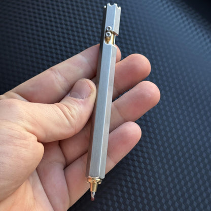 Hexagonal Metal Pen, EDC Writing Tool, Pocket Tool, EDC ,Anodized Fidget, Pocket Gear