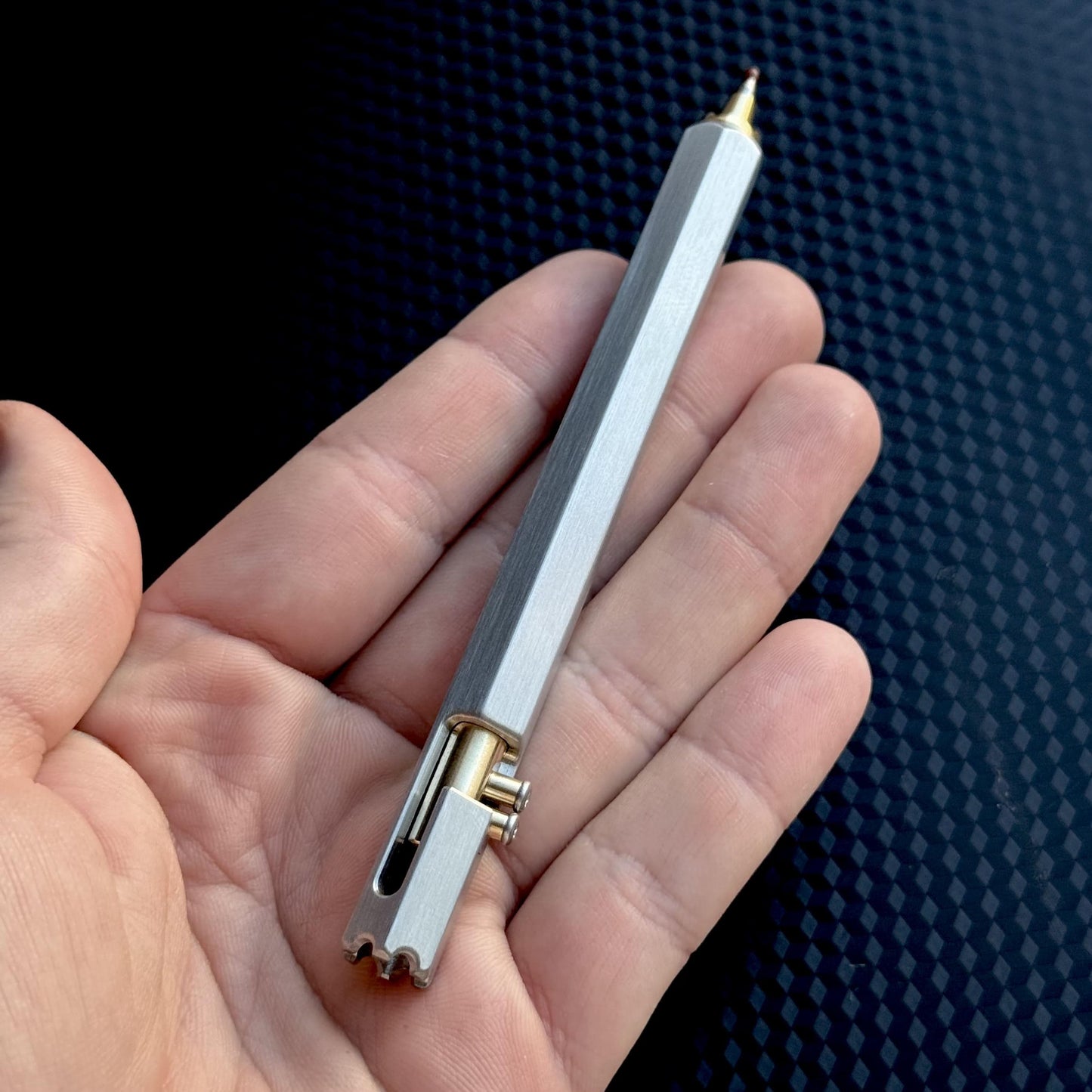 Hexagonal Metal Pen, EDC Writing Tool, Pocket Tool, EDC ,Anodized Fidget, Pocket Gear