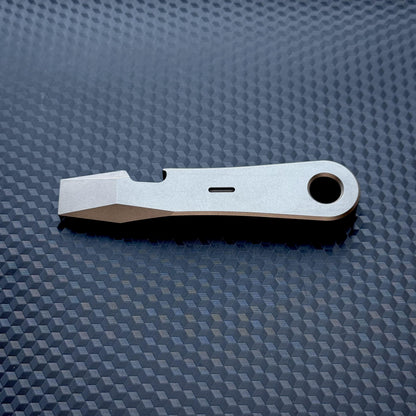 Titanium PryBar, Pocket Tool, EDC Titanium, Titanium Crowbar,Multi tool Prybar, Pocket Gear, EDC Pocket, Keychain Pry bar Paracord