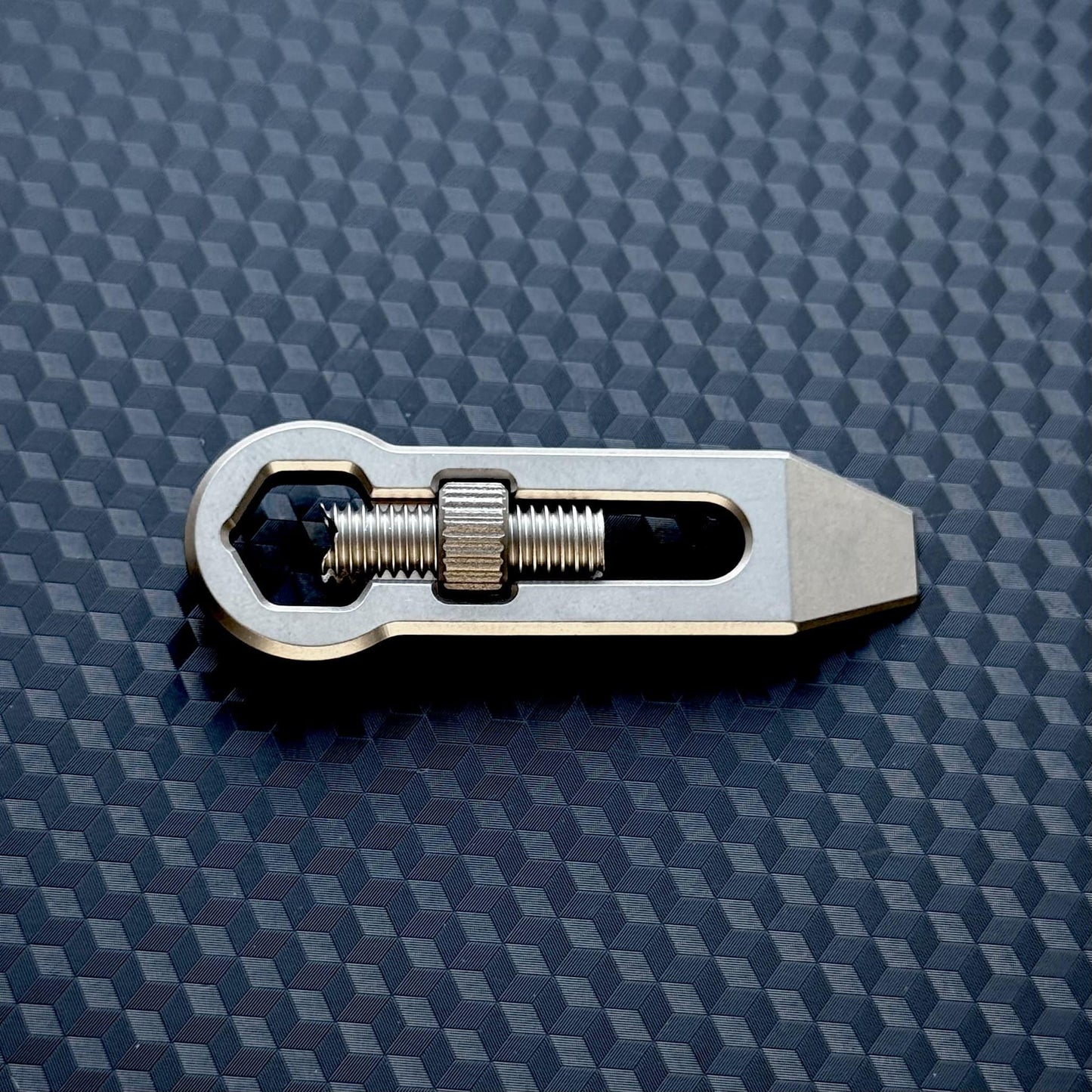 PryBar Adjustable Wrench Titanium Mini , Pocket Tool, EDC Titanium, bottle opener, Crowbar,Multi tool, Pocket Gear, keychain
