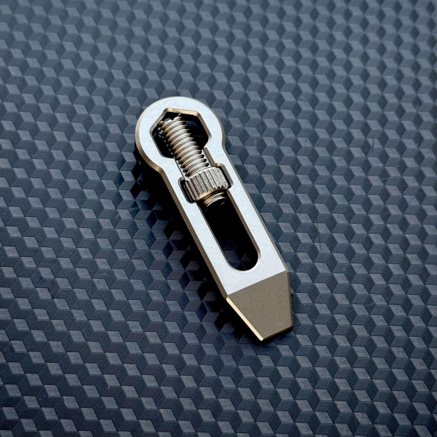 PryBar Adjustable Wrench Titanium Mini , Pocket Tool, EDC Titanium, bottle opener, Crowbar,Multi tool, Pocket Gear, keychain