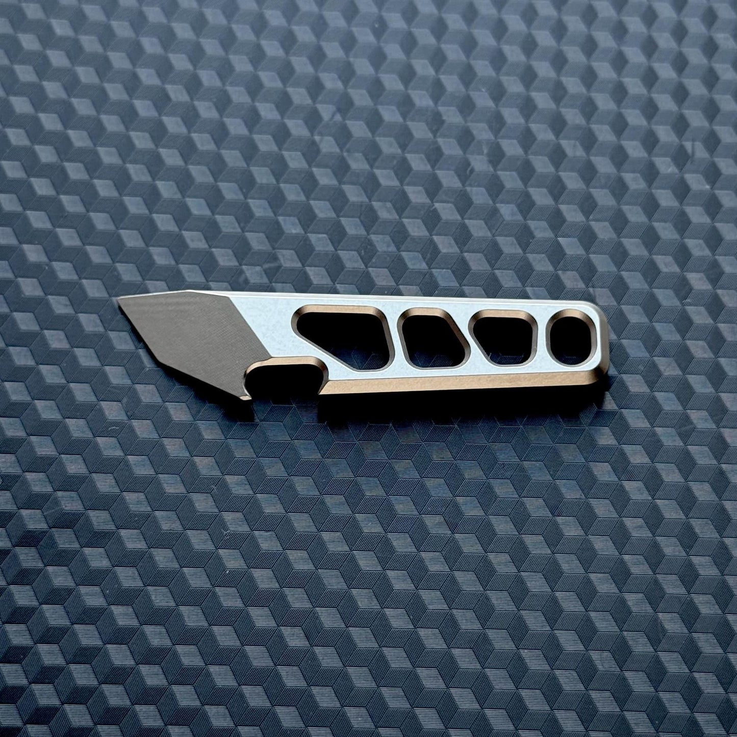PryBar Bottle Opener Titanium Mini Pocket Tool, EDC Titanium, Box Cutter, Crowbar,Multi tool, Pocket Gear, Keychain