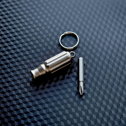 Titanium Mini Screwdriver Pocket Tool, EDC Titanium, Multi tool, Pocket Gear, Keychain, Fidget