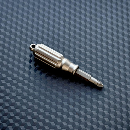 Titanium Mini Screwdriver Pocket Tool, EDC Titanium, Multi tool, Pocket Gear, Keychain, Fidget
