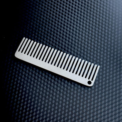 Titanium Comb Pocket Tool, EDC Titanium, Pocket Gear, Keychain, Fidget, Outdoor gift