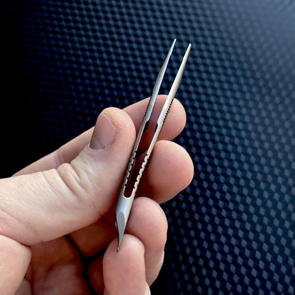 Tweezers Titanium Pocket Tool,EDC Titanium,Multi Tool,Pocket Gear,Portable EDC
