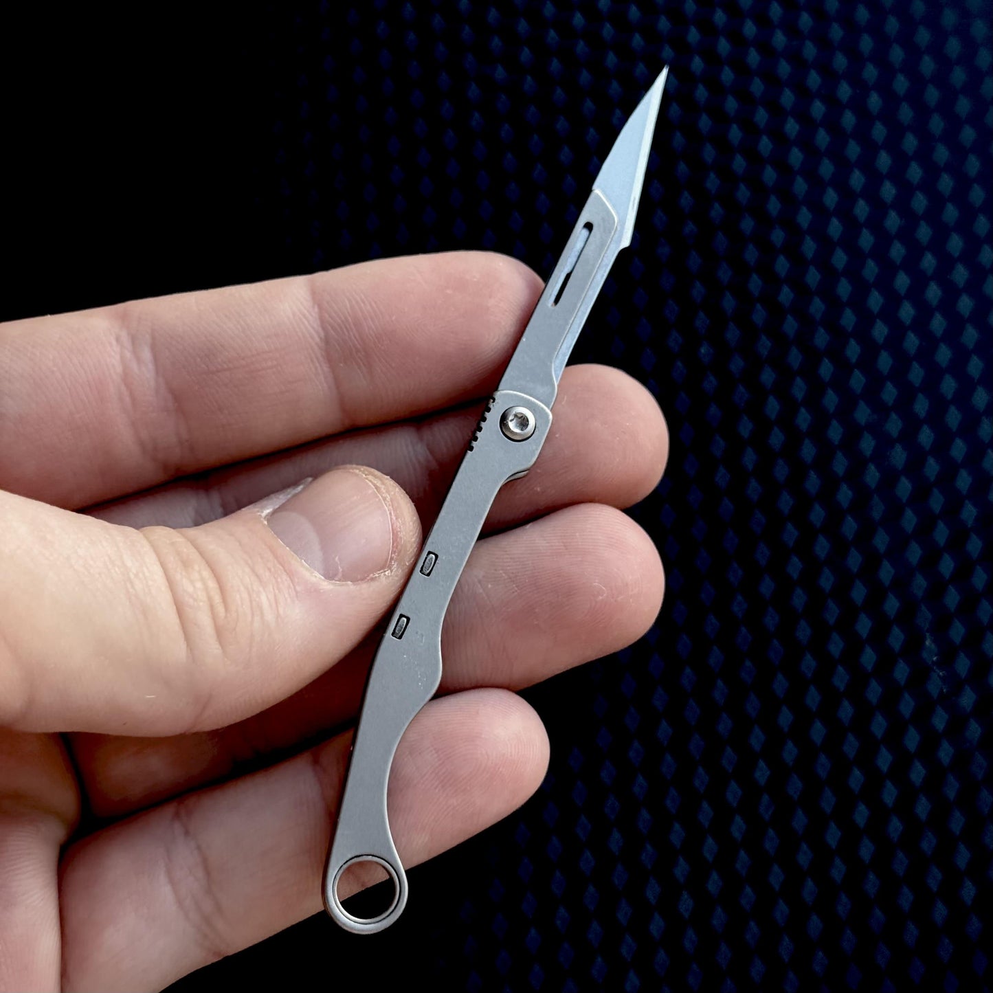 Keychain Titanium Folding Knife Scalpel Tool Pocket EDC Pocket Gear Kutting Device