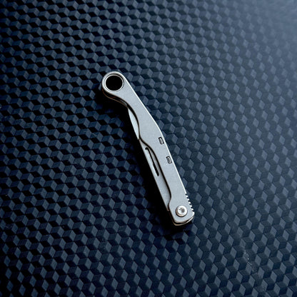 Keychain Titanium Folding Knife Scalpel Tool Pocket EDC Pocket Gear Kutting Device