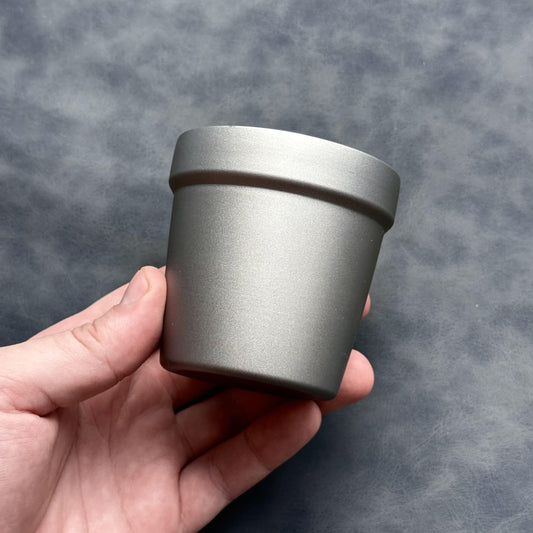Titanium EDC Mug 175ml Compact Lightweight Cup with Double Wall Design, Perfect for Coffee, Camping, and Gift for Him or Her