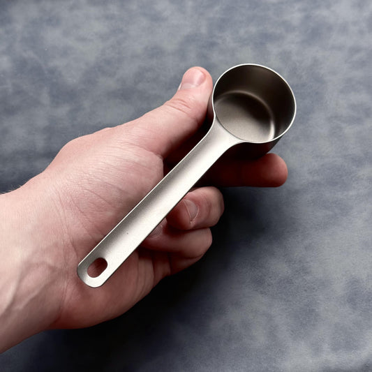 Titanium Coffee Bean Scoop Spoon: Lightweight Camping Utensil