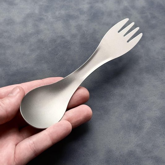 Titanium Spork: Ultralight 2-in-1 Camping Utensil