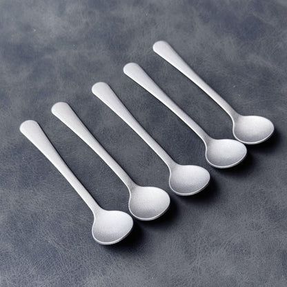 Titanium Mini Spoon Set: Compact Camping & Dessert Cutlery