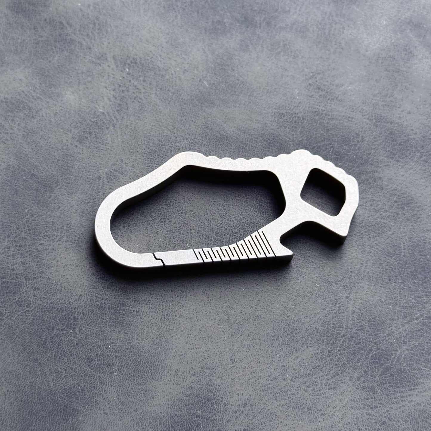Carabiner Keychain Titanium Ring ,EDC Key Holder for Everyday Carry, Outdoor Travel & Gift, bottle opener,Multi tool, Pocket Gear,
