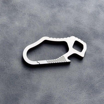 Carabiner Keychain Titanium Ring ,EDC Key Holder for Everyday Carry, Outdoor Travel & Gift, bottle opener,Multi tool, Pocket Gear,