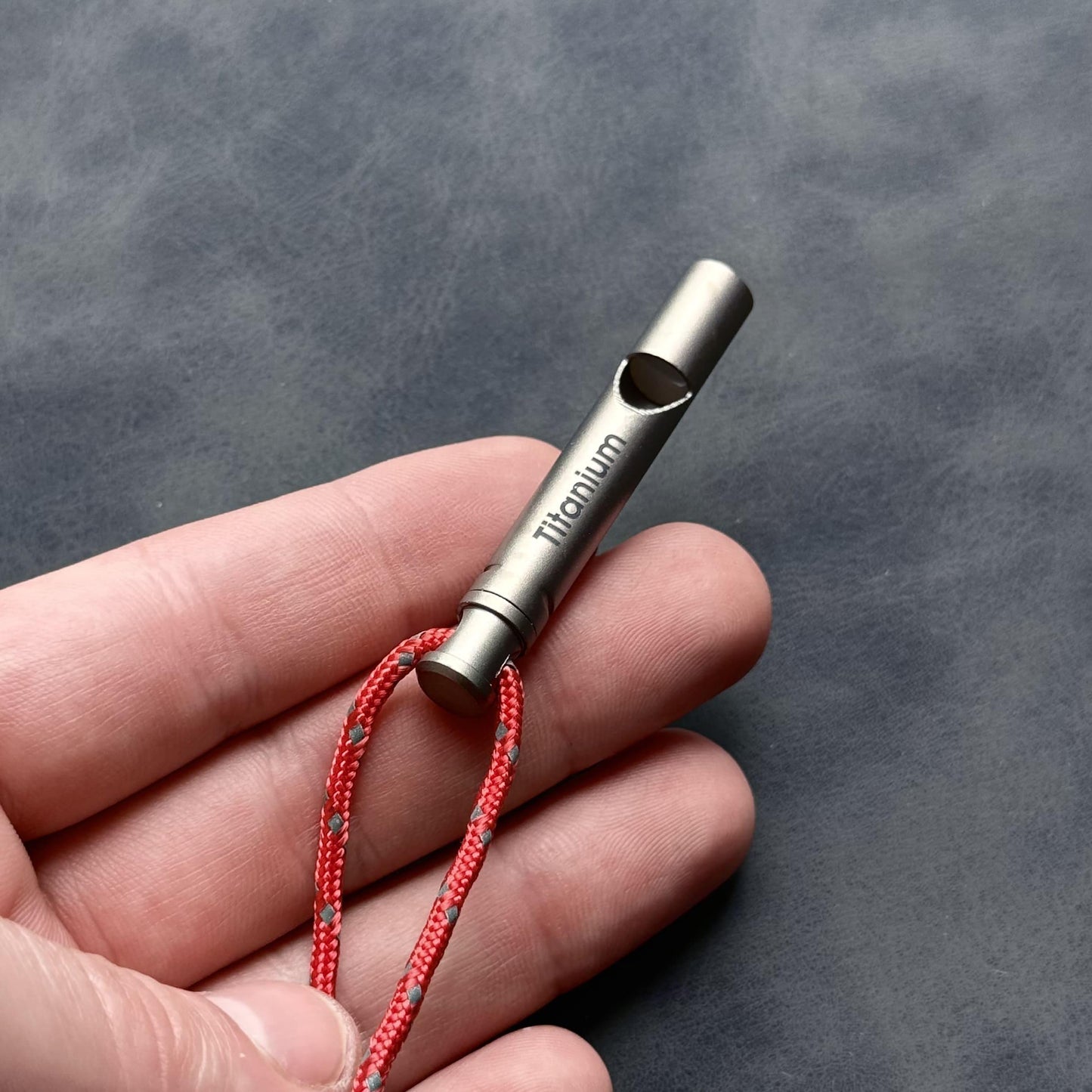 Whistle Titanium Necklace,Pocket Tool,EDC Titanium,Coach Pocket Gear,Portable,Ultra-Light Whistle for Outdoor, Hiking, Camping,EDC Gift