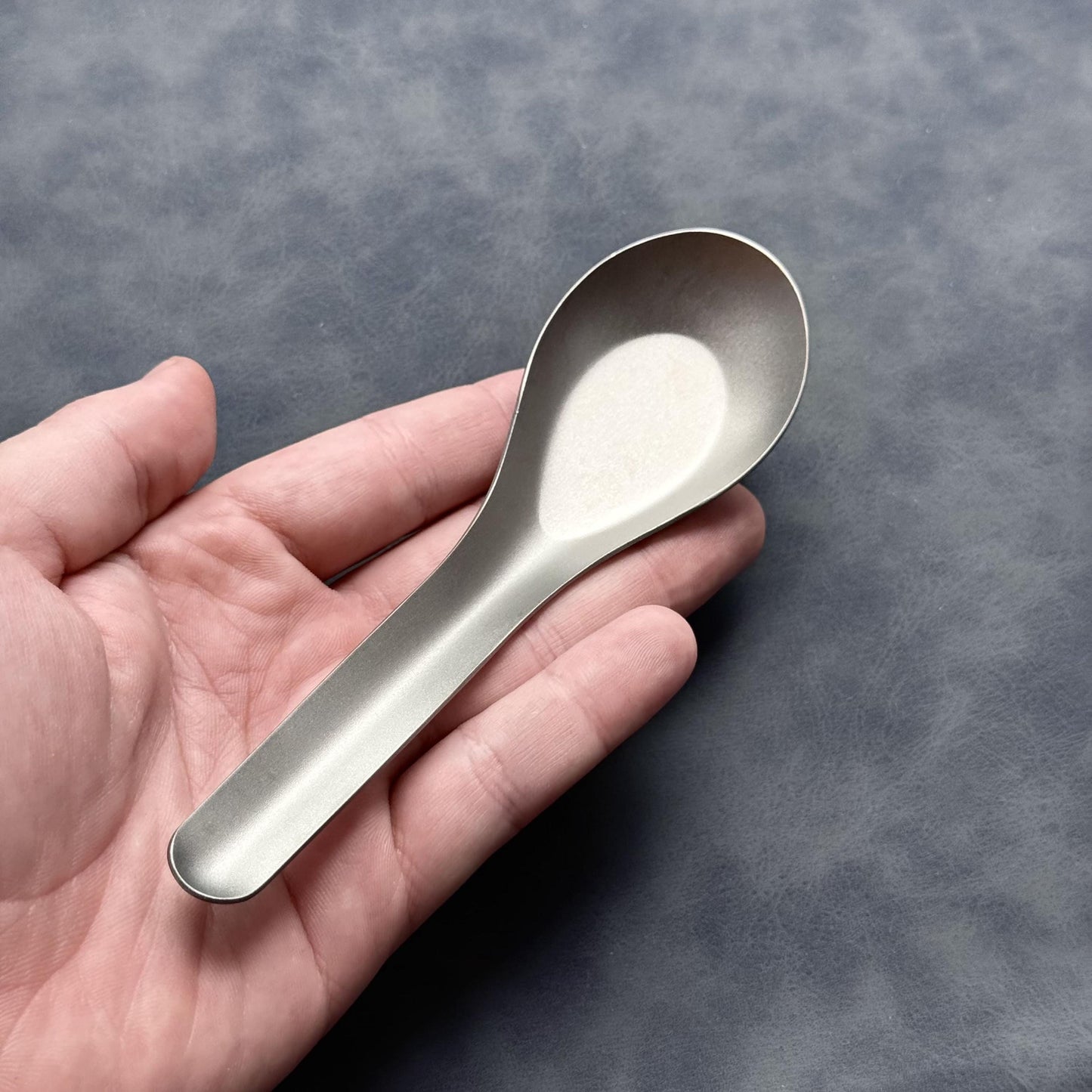 Spoon Titanium EDC Lightweight Grey Camping Spoon for Hiking Travel | Minimalist Outdoor Gear | Gift for Men & Travelers