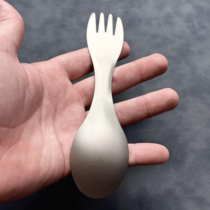 Titanium Spork: Ultralight 2-in-1 Camping Utensil