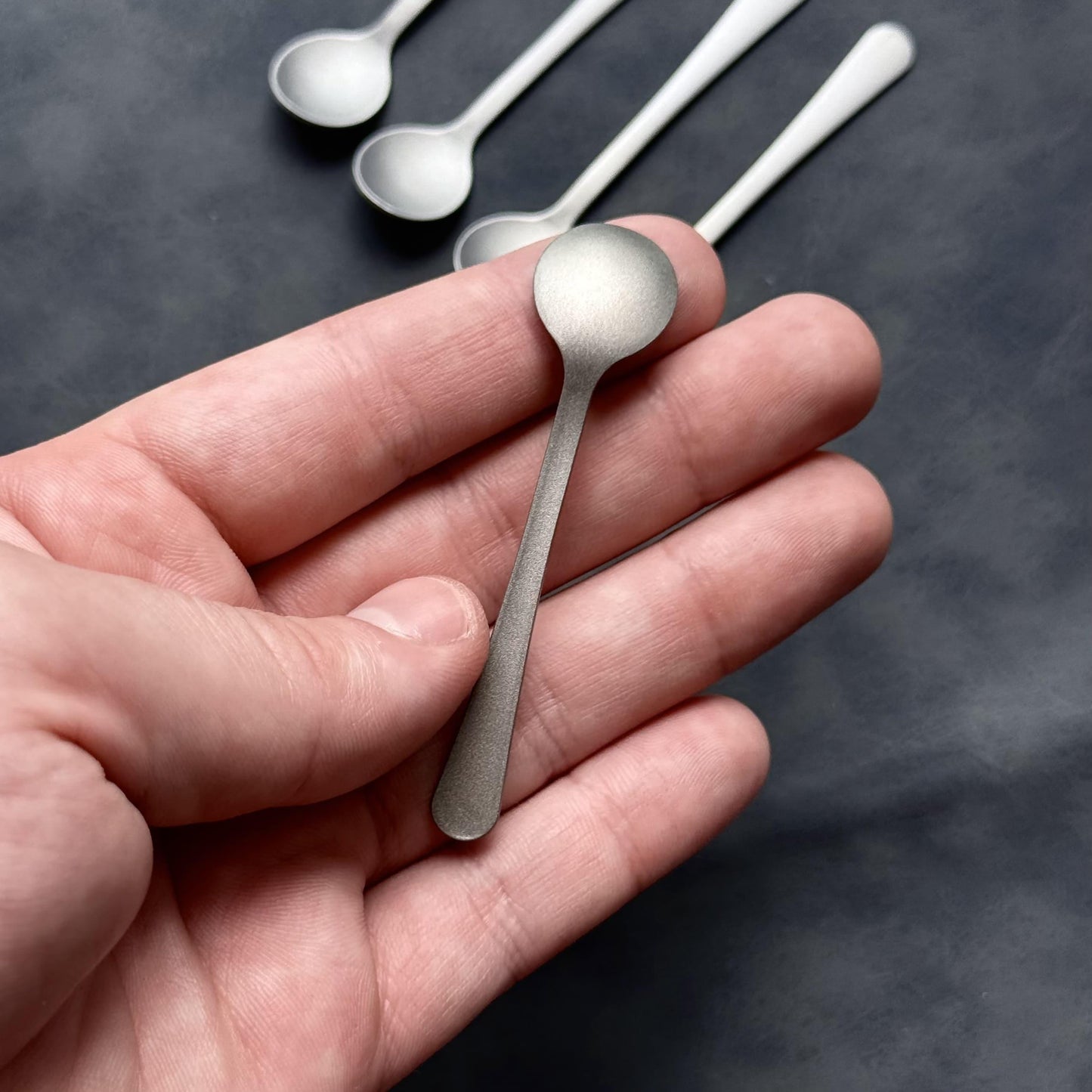Titanium Mini Spoon Set: Compact Camping & Dessert Cutlery