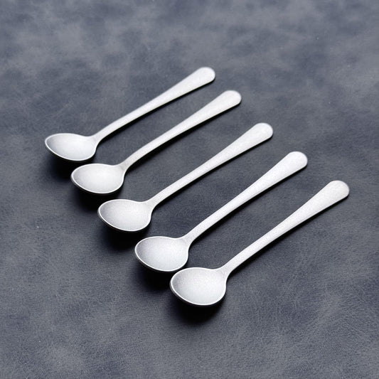 Titanium Mini Spoon Set: Compact Camping & Dessert Cutlery