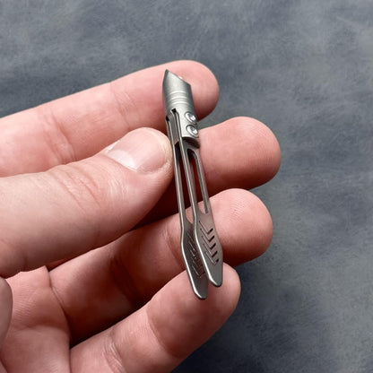 EDC Titanium Tweezers Keychain Tool – Pocket Multi-Tool, Portable Titanium Gear for Travel, Camping & Everyday Use, Gift for Him
