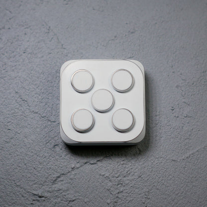 Slider Square [Ti] Cerakote / White Brushed